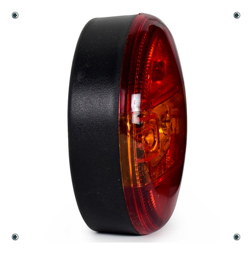 Plafón Redondo 20 Led Luz Direccional Trasera Camión 10pz