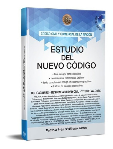 Estudio Del Nuevo Código, De D'albano Torres Patricia Inés. Editorial Ediciones Dyd, Tapa Blanda En Español, 2015
