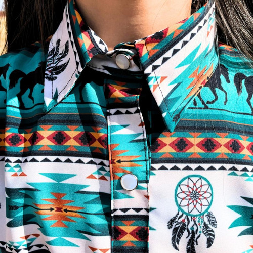 Vestido Camisero Vaquero Caballos Ca244