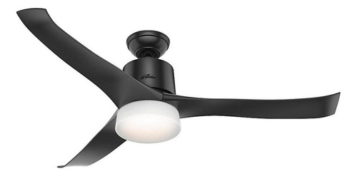 Ventilador de techo Hunter Symphony con 3 palas color matte black estructura color matte black, 1.372m de diámetro