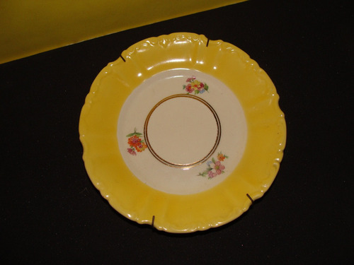 Plato Decorativo Amarillo Primavera