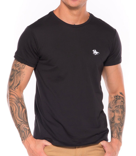 Imagem 6 de 6 de Kit 05 Camisetas Masculinas Blusa Camisa Slim Lisa Basic