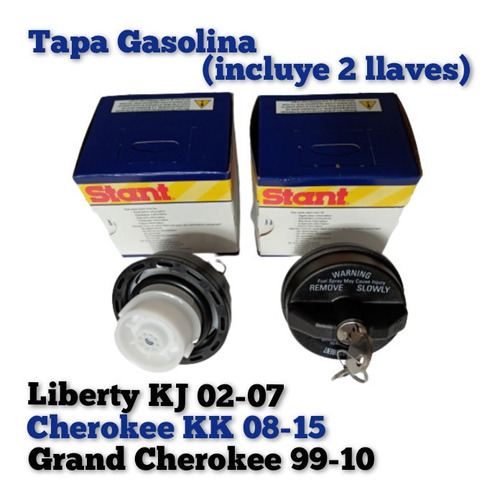 Tapa Gasolina Liberty Kj 02/07 Cherokee Kk 08/15 Wk 99/2010