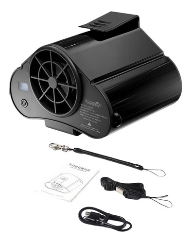 Ventilador De Cintura Personal Con Clip Para La Negro