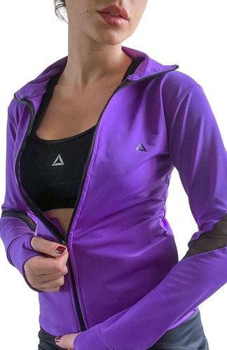 Campera Deportiva Con Cierre Atras Fitness Sport Mujer