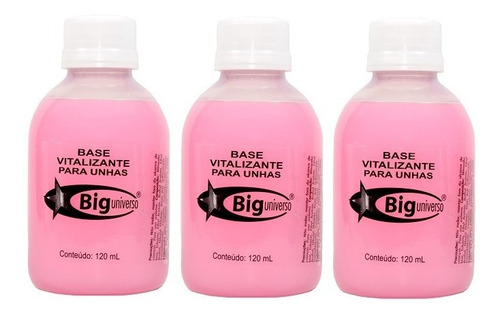 Esmalte Base Vitalizante Rosa Big Universo 120ml 6un