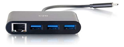 Adaptador Usb C2g, Hub Usb, Adaptador Ethernet Con Alimentac