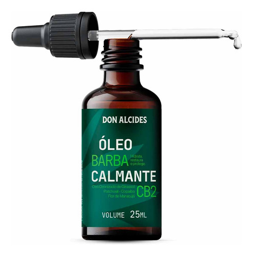 Kit Balm E Óleo Para Barba Cb2 E Pente Curvo Don Alcides