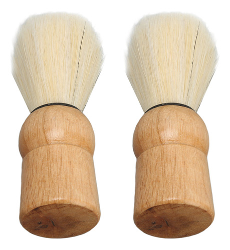 Brocha De Afeitar Para Hombre Con Mango De Madera Shave Mini