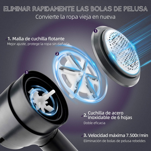Quita Pelusa Para Ropa Recargable, Removedor De Pelusa