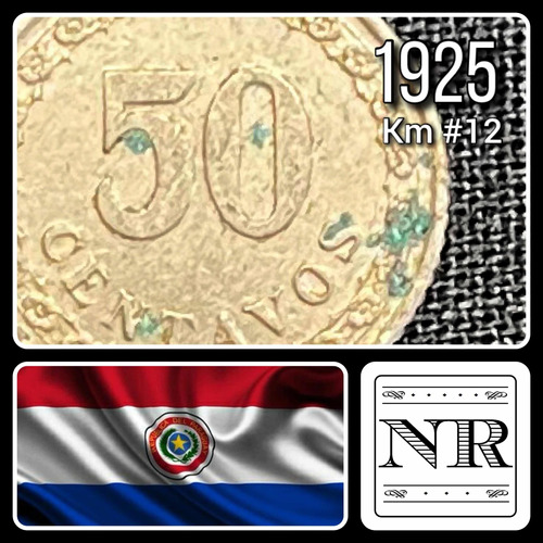 Paraguay - 50 Centimos - Año 1925 - Km #12