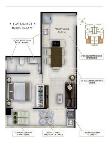 Imagem 15 de 15 de Flats For Seasons - Quadra Mar - Meia Praia - 2190