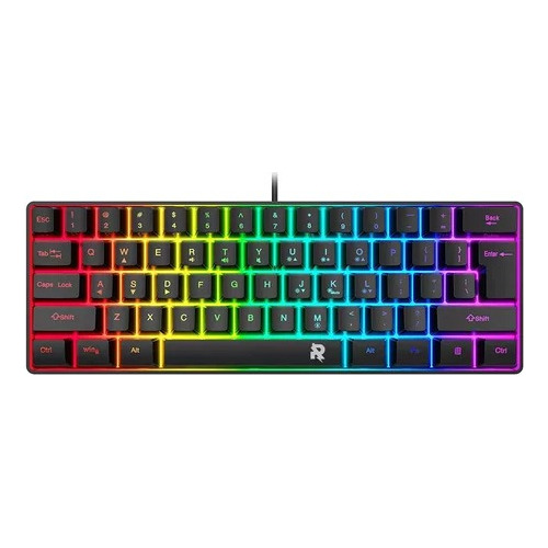 60% 61 Teclas Teclado Para Juegos Rgb A Prueba De Agua