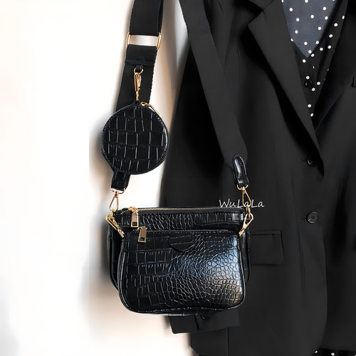 3en 1 Bolsas De Dama De Moda Con Estampado De Cocodrilo Para