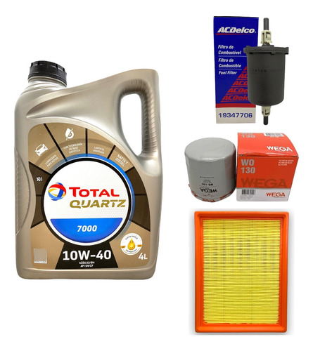 Kit 3 Filtros Chevrolet Corsa + Aceite Total Quartz 7000