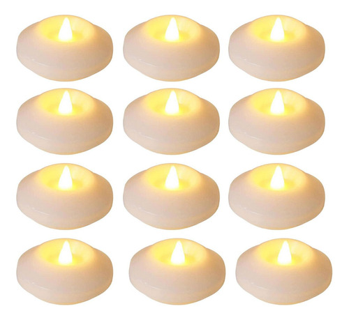 Velas Flutuantes - Vela De Água Com Luz Branca Quente,