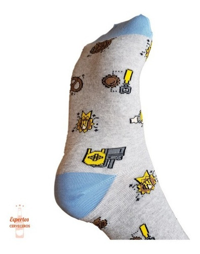 Imagen 10 de 10 de Medias Beer Festival Socks (gris Claro)