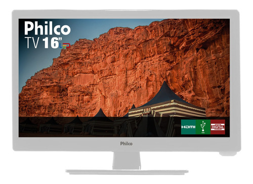 Tv Philco 16 Polegadas Branca 12v Caminhão Carro Van