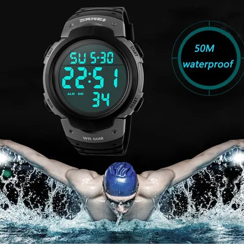 Reloj pulsera hombre numeros grandes sale