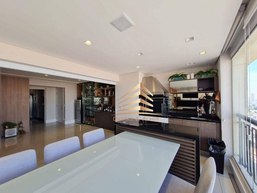 Imagem 10 de 30 de Lindo Apartamento No Condomínio Sólon Vila Rosália, 137m², 2 Dormitórios, Closet, 2 Vagas, Andar Alto. - Ap1266