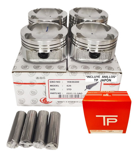 Set Piston Std Mazda 626 2000-2005 Dohc 16v