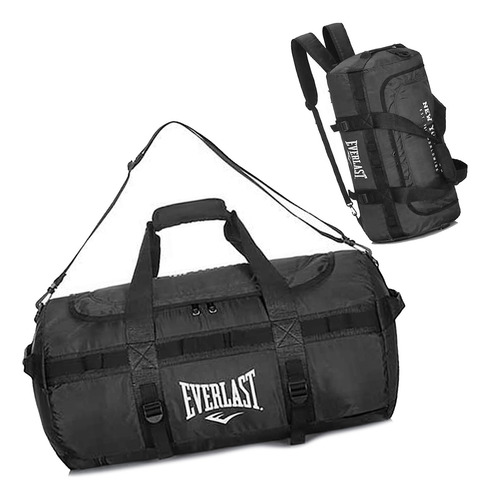 Imagen 1 de 10 de Bolso Mochila Viaje Deportivo Tiras Reforzadas Gym Everlast