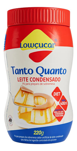 Leite Condensado Em Pó Dietético Lowçucar 220g - Kit Com 8