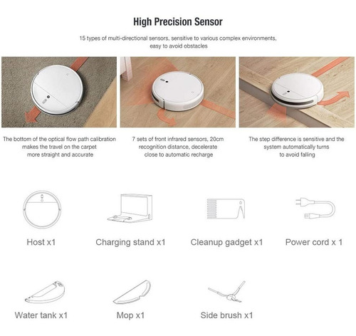 Imagen 6 de 7 de Aspiradora Robot Xiaomi 1c Versión Internacional