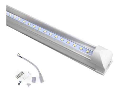 Tubo Led Acrílico 18w 120cms Con Base Calido