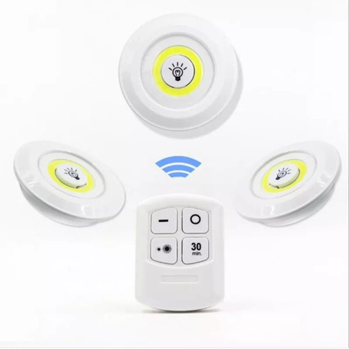 Juego De 3 Luces Led Con Control Remoto