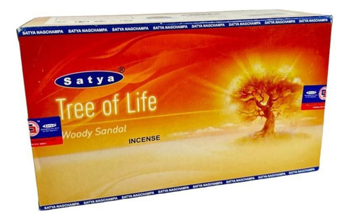 Incenso Árvore Da Vida Massala Tree Of Life Satya Cx C 12var