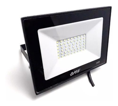 Reflector LED BAW RL8005-50 50W con luz blanco frío y carcasa negro 220V