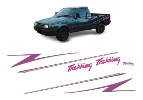 Kit De Faixas Adesivo Fiorino Pick-up Trekking 96 O Melhor