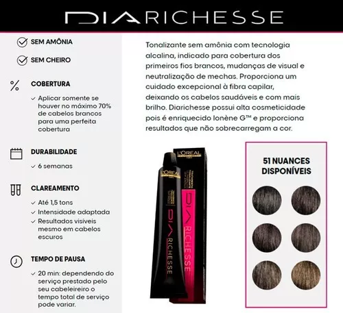 L'Oréal Professionnel Diarichesse - Tonalizante 50g - Todas as