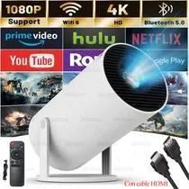 Comprar Proyector Mini 1080P 4k Wifi Blanco Portátil Smart Tv Isinbox Mini Proyectores Hy300 Con Cable Hdmi