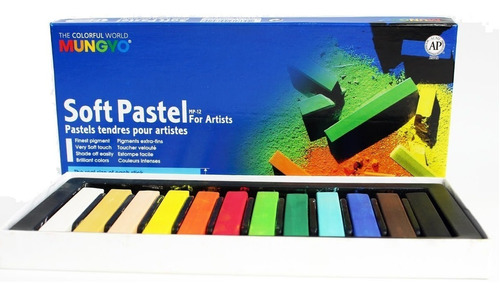 Tiza Al Pastel Mungyo Caja X 12 Colores Mp Barrio Norte