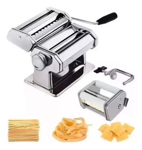 Maquina De Pasta Manual Inox Tallarines Y Ravioles 14 Cm