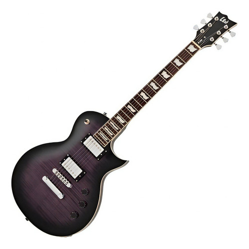 Guitarra Les Paul Esp Ltd Ec256 Flamed Maple Purple Sunburst Orientação da mão Destro