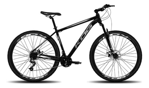 Mountain Bike Kog Kog Aro 29 21 21v Freio Disco Mecânico Indexado Mtb Cor Preto/cinza