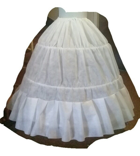 Enagua Duquesa De 3 Aros C/ Volado