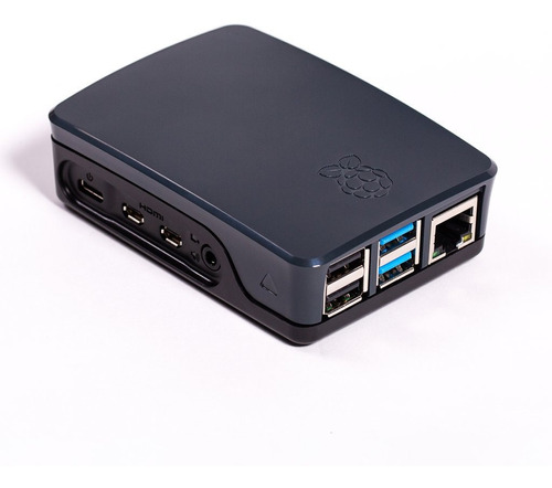 Case Gabinete Oficial Raspberry Pi 4 Carcasa Negra Hobb