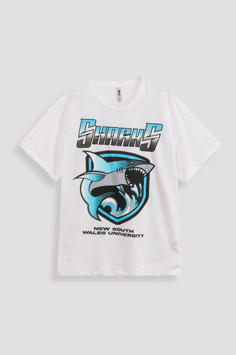 Imagen 1 de 5 de Remera Sharks K. Linea Mich Kogan Mujer 47 Street