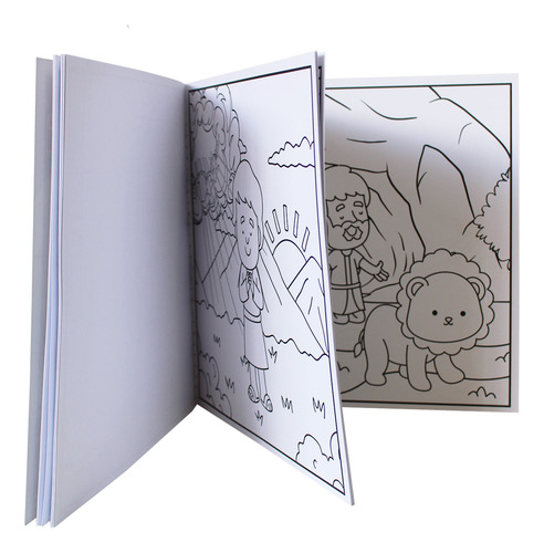 Kit Livro De Colorir Cozy Biblical Com Lápis De Cor
