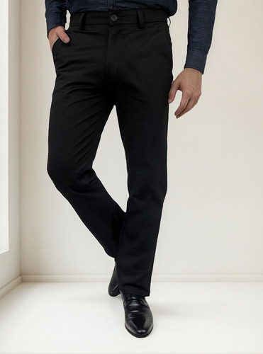 Pantalón Recto Hombre De Algodón