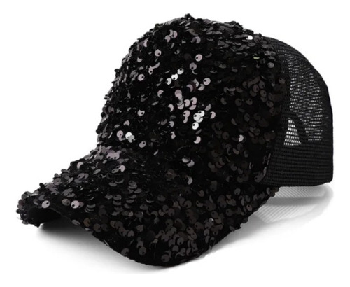 Cotillon Gorra Visera Con Lentejuelas X Unidad Fiesta Brillo