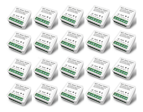 Smart Switch Mini Interruptor Inteligente Wi-fi Kit 20 Peças