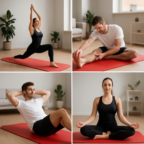 Mat De Yoga Alfombra Espesor 8mm Extra Resistente Gruesa Nbr