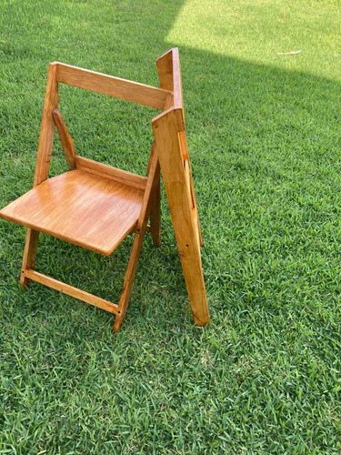 Silla De Madera Plegable. Súper Resistente