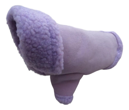 Chamarra Invierno Con Borrega Talla 1 Lila Ropa Para Perros