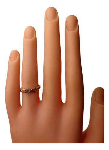 Anillo De Oro 10k, 1.9 Gr Con Piedra Desgastada. Amarillo 5.5 (Usado)